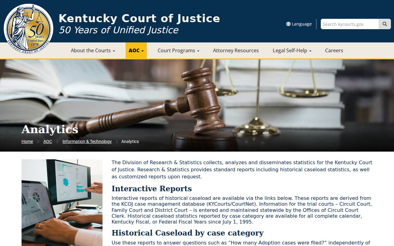 Pulaski County criminal court CourtNet analytics methodology