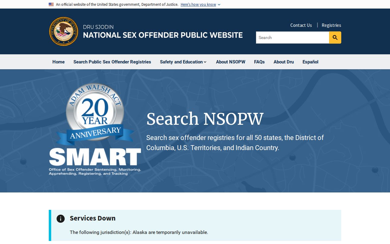 Pulaski County sex offender search through NSOPW